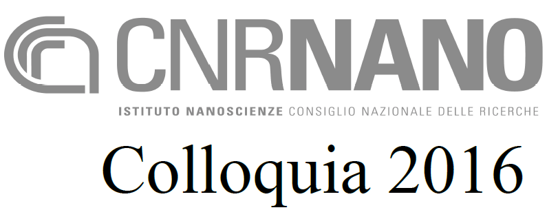 Colloquia 2016 @ Nano Pisa