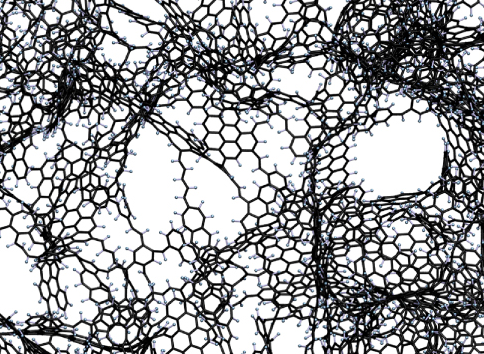 New insight in the design, building and gas adsorption of nano-porous graphene scaffolds