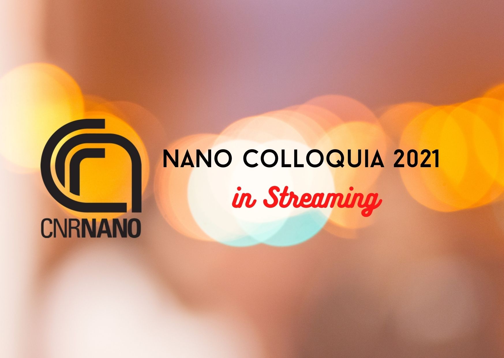 NANO Colloquia 2021 in streaming - Mariacristina Gagliardi