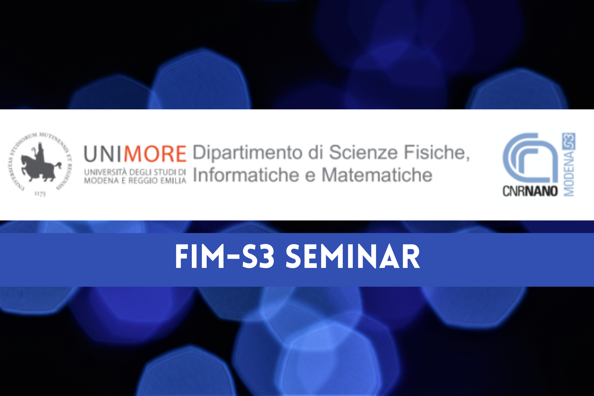 FIM-S3 SEMINAR - Prof Giovanni Maria Vanacore